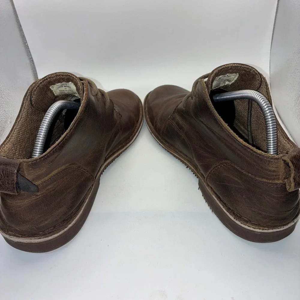 Varese Mens Gobi Brown Leather Chukka Boots Lace Up Ankle‎ Boot 350078 Size 10